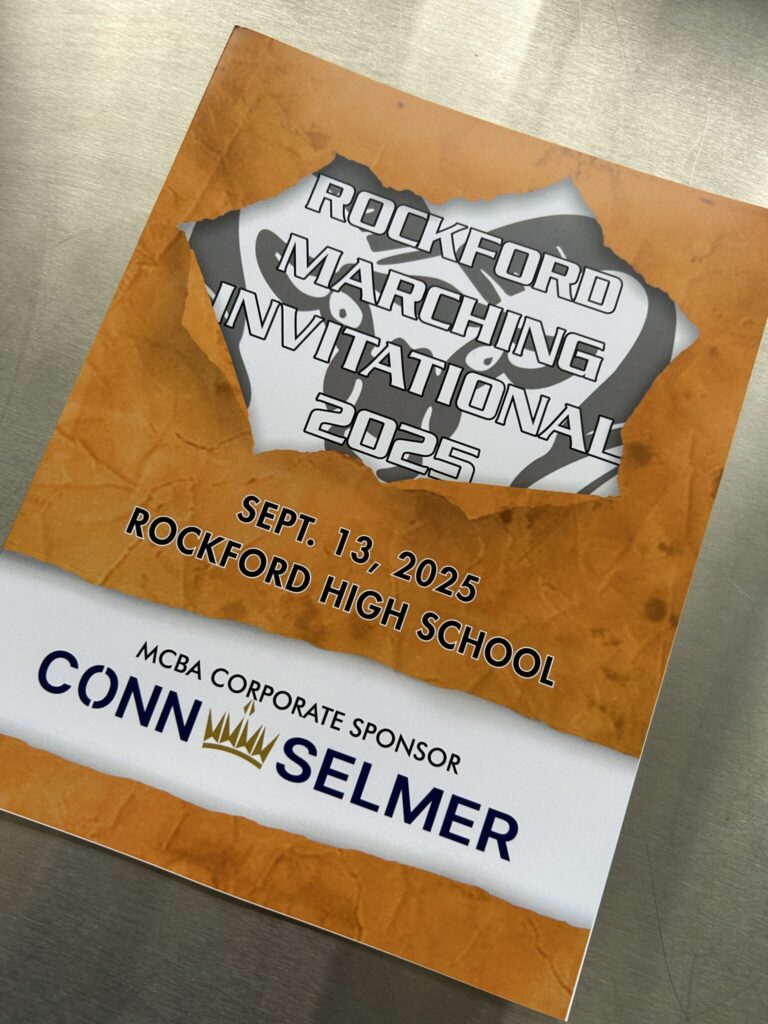 Rockford Marching Invitational Program from 2025.