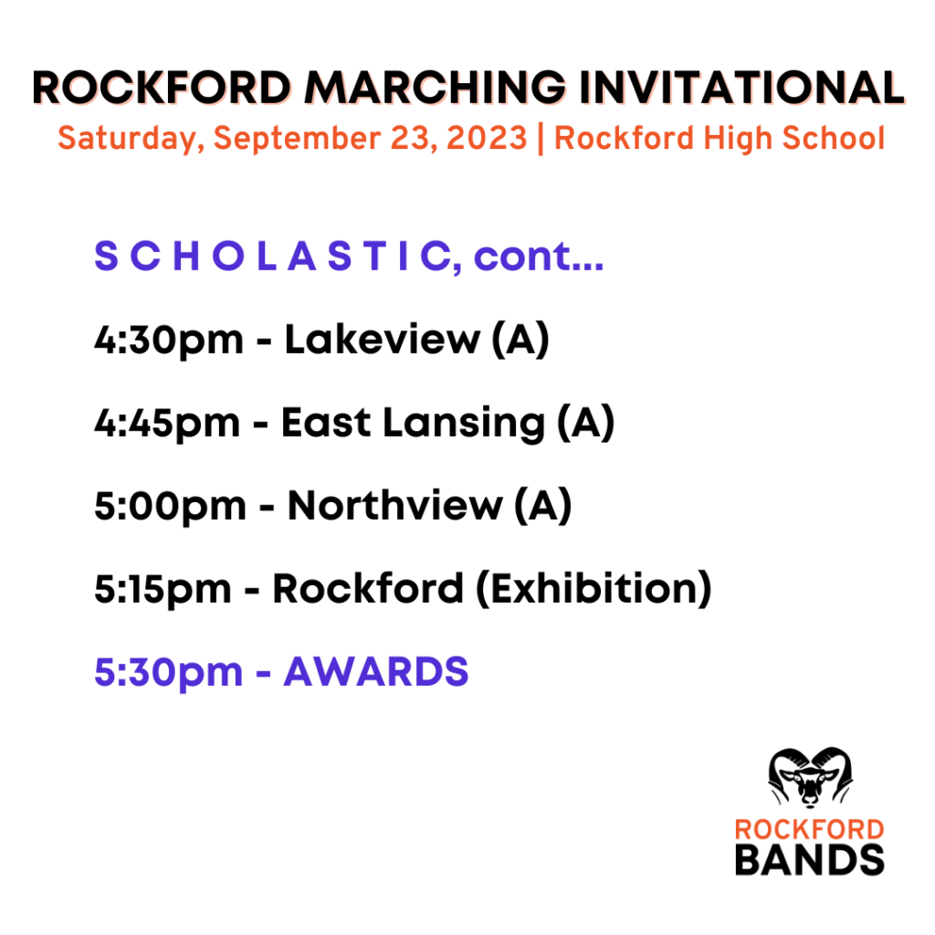 Rockford Marching Invitational Rockford Bands Rockford, Michigan